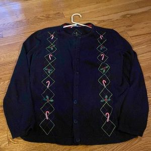 Christmas sweater, X, CJ Banks by Christopher & Banks.